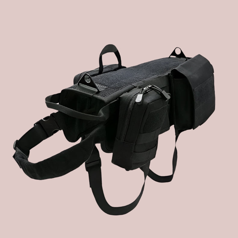 Tactical MOLLE Dog Harness – Heavy-Duty Military-Grade Vest for Large Dogs - TruePawGear