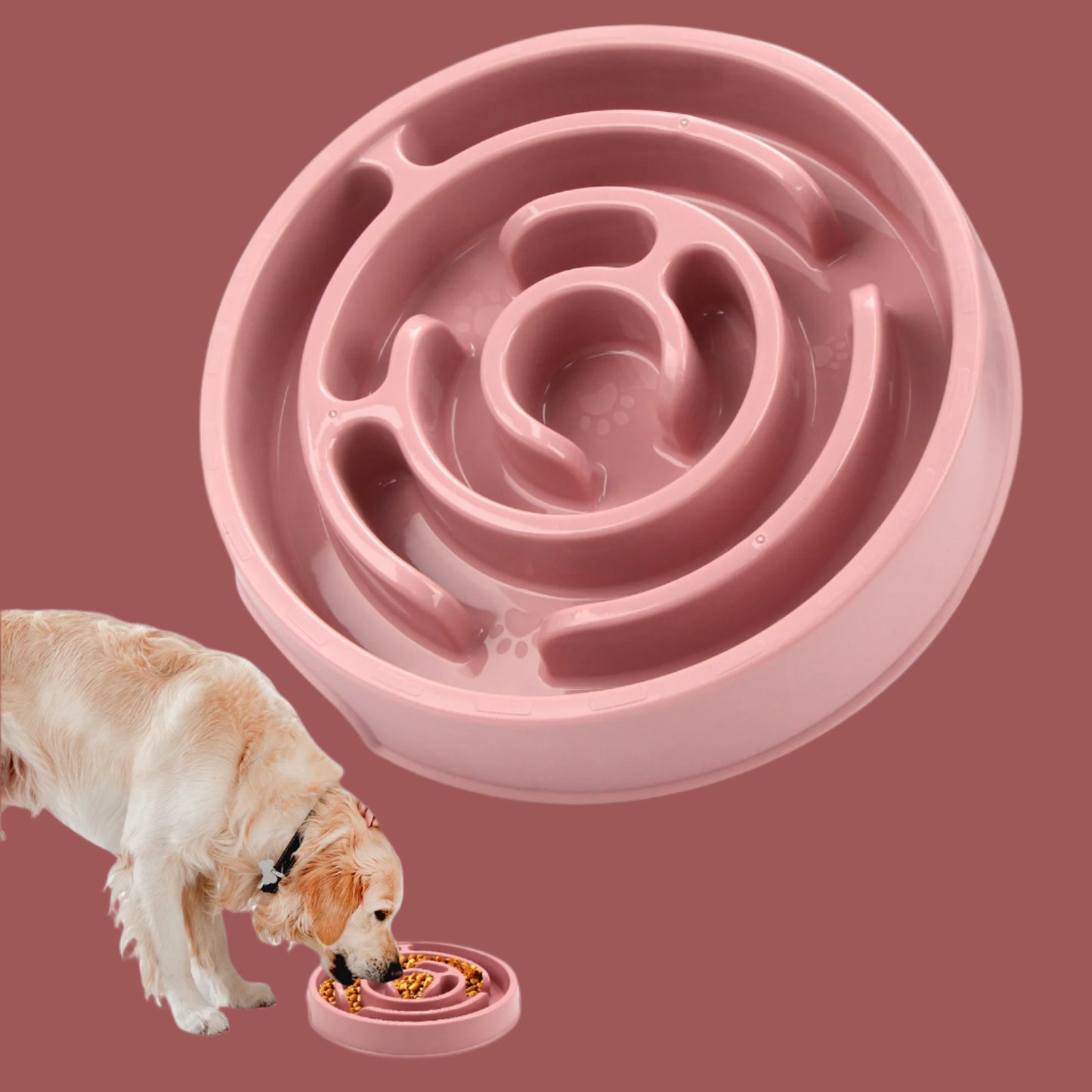 Silicone Slow Feeder Dog Bowl – Anti-Choke, Anti-Gulp Puzzle for Healthy Eating - TruePawGear