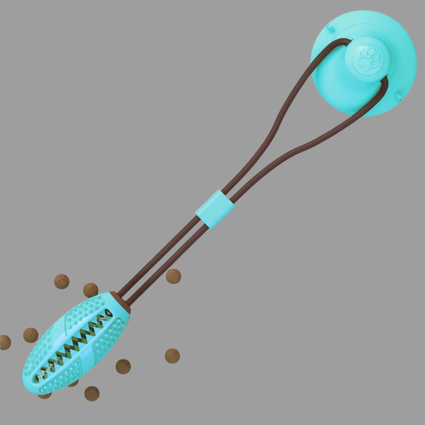 Suction Cup Tug Toy for Dogs – Interactive Ball Chew Toy with Dental Ridges - TruePawGear