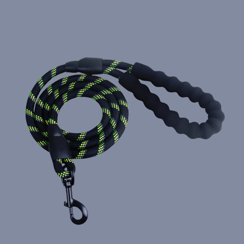 Reflective Nylon Dog Leash β Safe, Durable & Tangle-Free Design - TruePawGear