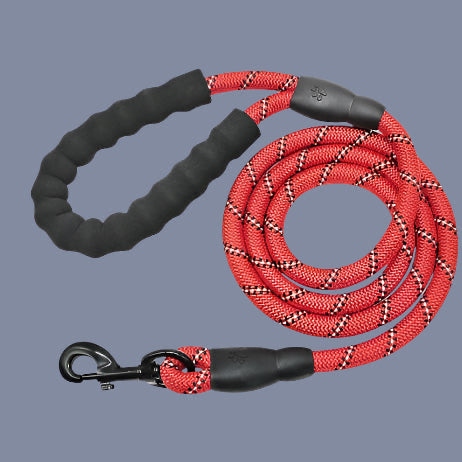 Reflective Nylon Dog Leash β Safe, Durable & Tangle-Free Design - TruePawGear