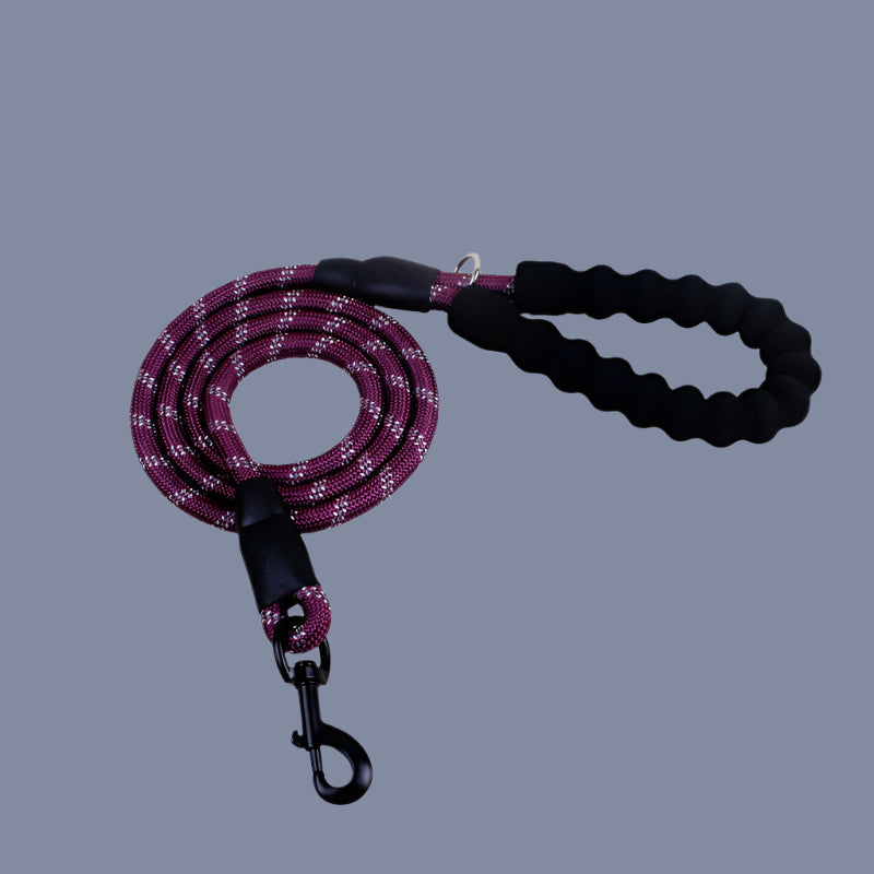 Reflective Nylon Dog Leash β Safe, Durable & Tangle-Free Design - TruePawGear