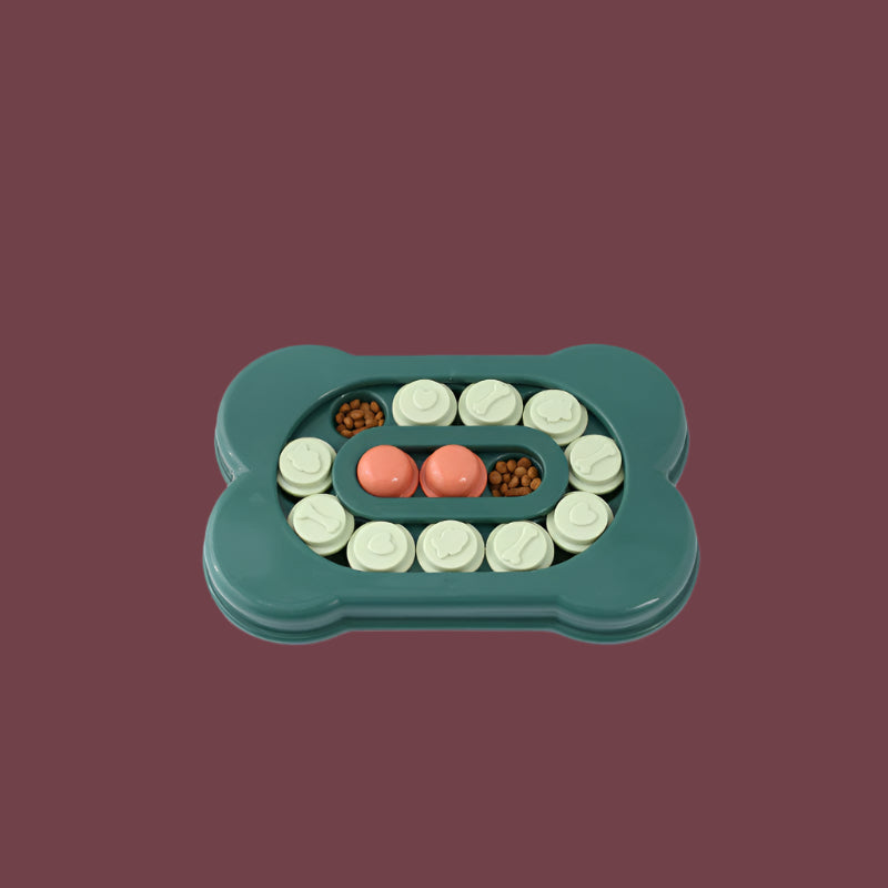 Bone-Shaped Dog Puzzle Feeder – Interactive Slow Feeding Toy for Smart Pups - TruePawGear