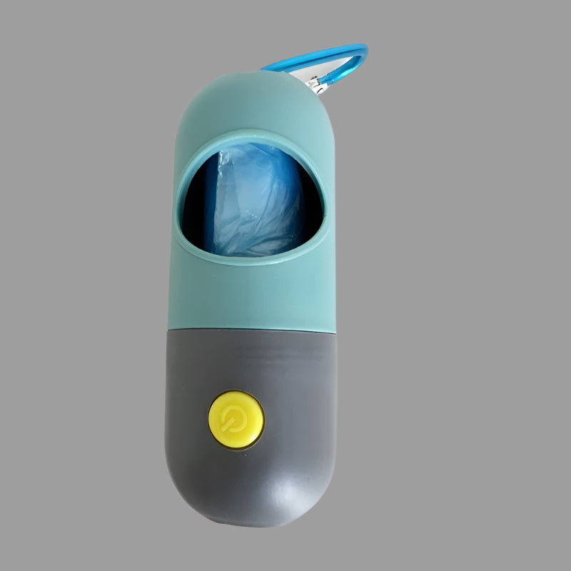 LED Dog Waste Bag Dispenser β Light-Up Poop Bag Holder for Night Walks - TruePawGear