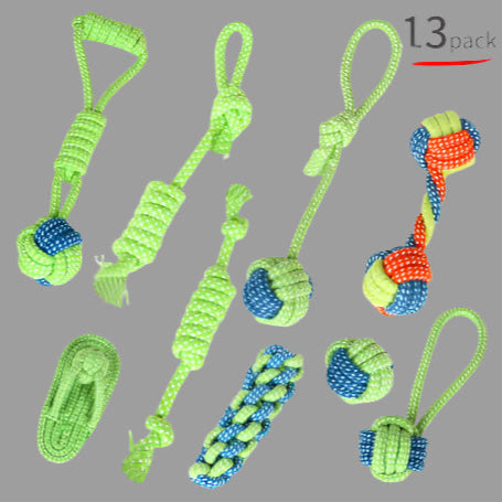 Durable Rope Dog Toy Sets – 1 to 13-Piece Chew & Tug Options - TruePawGear