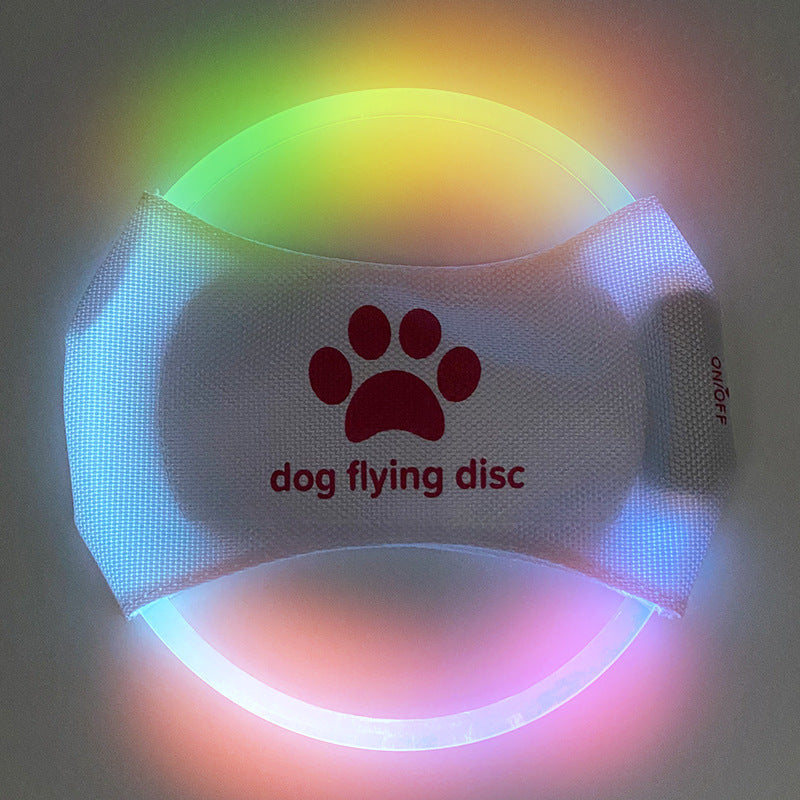 LED Glowing Dog Frisbee – Light-Up Flying Disc for Night Fetch & Play - TruePawGear
