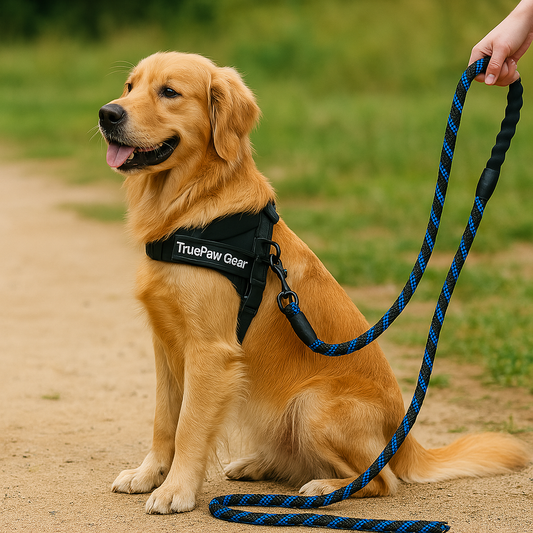 Reflective Nylon Dog Leash – Safe, Durable & Tangle-Free Design - TruePawGear
