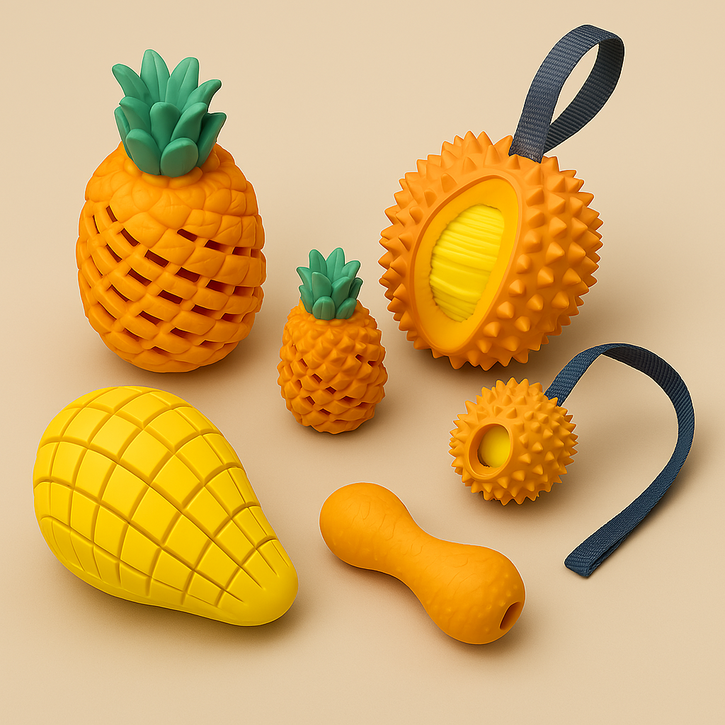 Fruit-Shaped Dog Chew Toys – Fun, Durable & Great for Dental Health - TruePawGear
