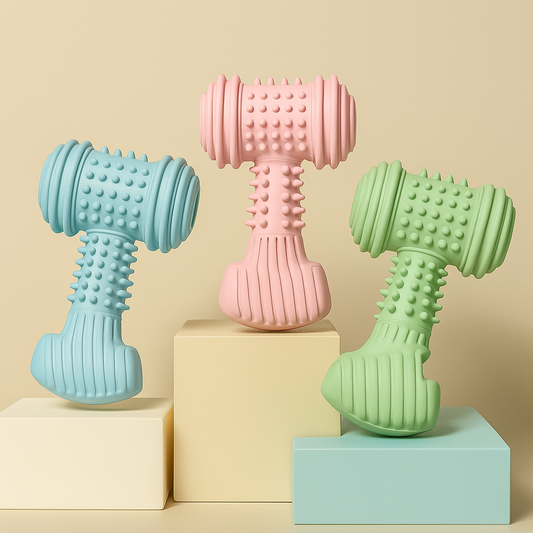 Indestructible Dog Chew Toy – TPR Bite-Resistant Teething & Dental Cleaner - TruePawGear