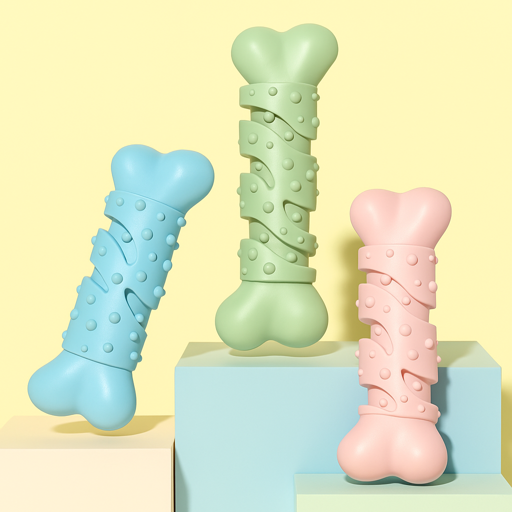 Classic Chew Toy β Durable, Bite-Resistant Rubber for Dogs & Puppies - TruePawGear