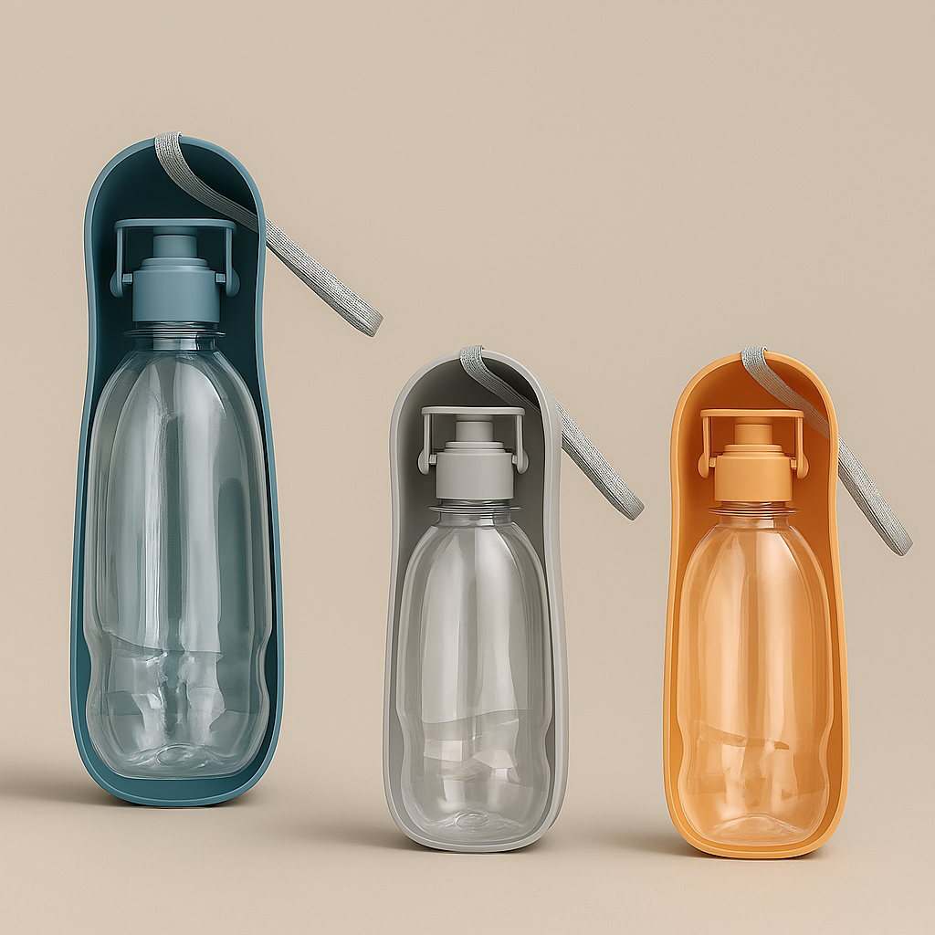 Travel Dog Water Bottle – For Small & Large Dogs, Foldable & Leakproof - TruePawGear