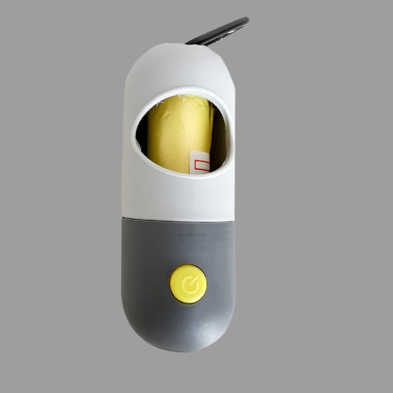 LED Dog Waste Bag Dispenser β Light-Up Poop Bag Holder for Night Walks - TruePawGear