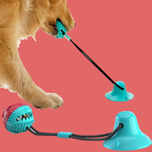 Suction Cup Tug Toy for Dogs – Interactive Ball Chew Toy with Dental Ridges - TruePawGear