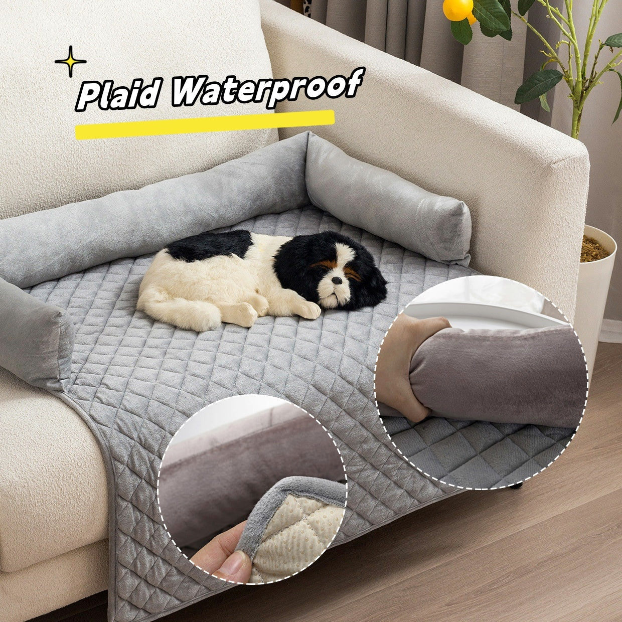 Plush Dog Sofa Bed – Furniture Protector & Cozy Lounge Pad - TruePawGear