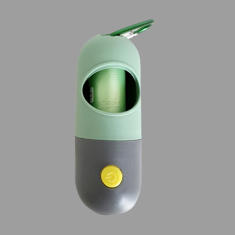 LED Dog Waste Bag Dispenser β Light-Up Poop Bag Holder for Night Walks - TruePawGear