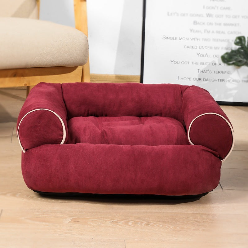 Plush Dog Sofa Bed – Winter Sleeping Bag Style for Dogs & Cats - TruePawGear